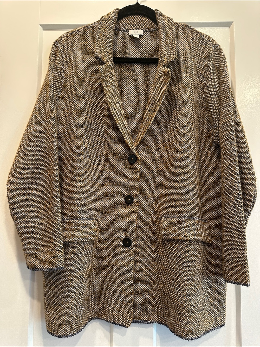 J. Jill Heathered Knit Blazer, Petite Large